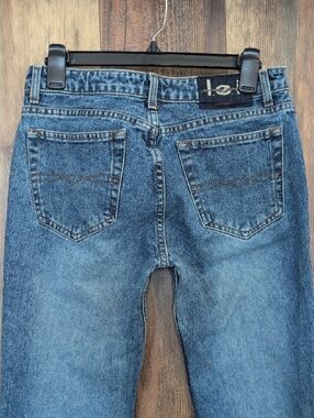 lei Life Energy Intelligence Vintage Y2K Flare Faded Jeans 9   C203